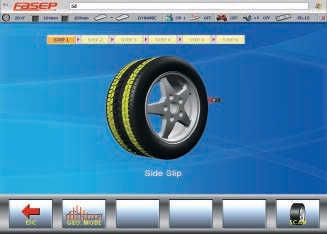 Side slip test picture