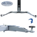 TW250W-400-G: 2-post-lift 5.0 t - clear floor - HEAVY LINE - GREY-Line