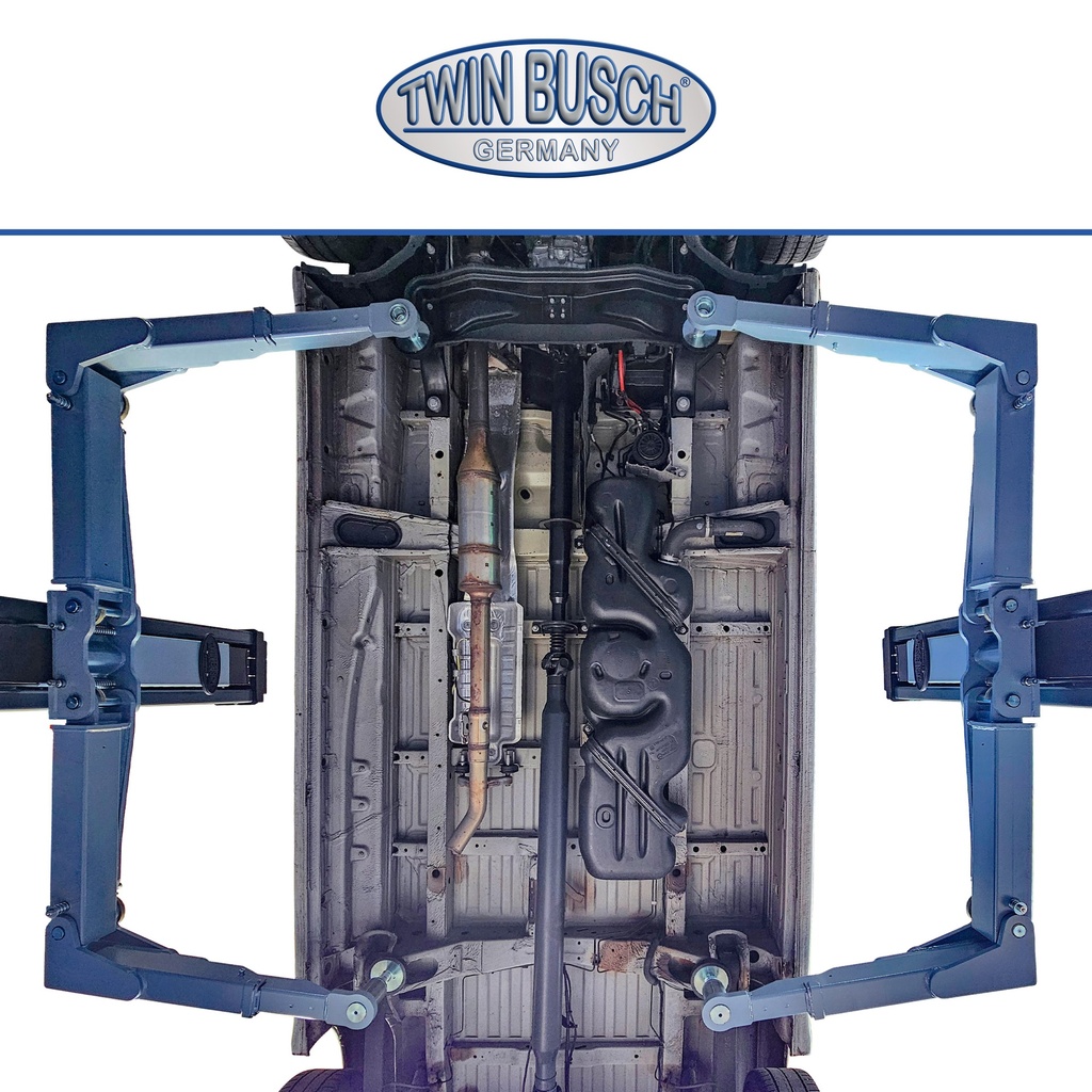 TW250W-400-G: 2-post-lift 5.0 t - clear floor - HEAVY LINE - GREY-Line