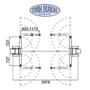 TW250W-400-G: 2-post-lift 5.0 t - clear floor - HEAVY LINE - GREY-Line