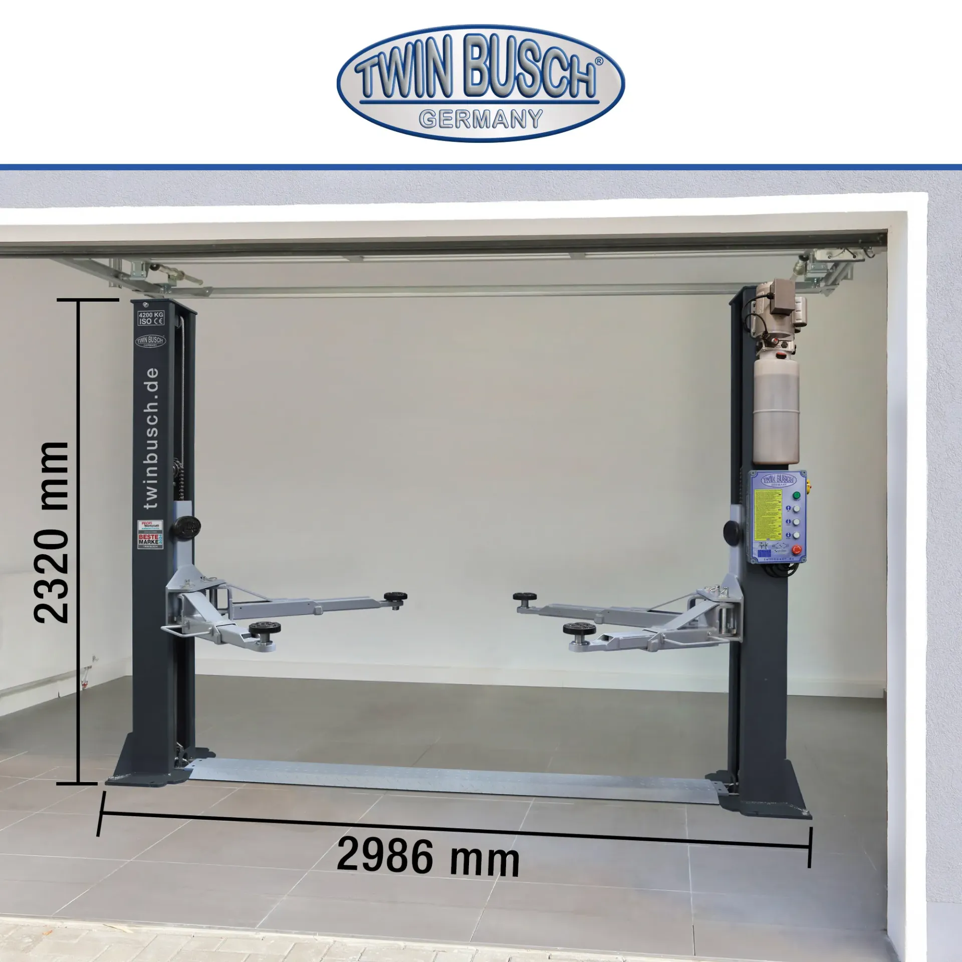 Sollevatore BASIC-Line - 4,2 t - BASIC LINE - Modello da garage