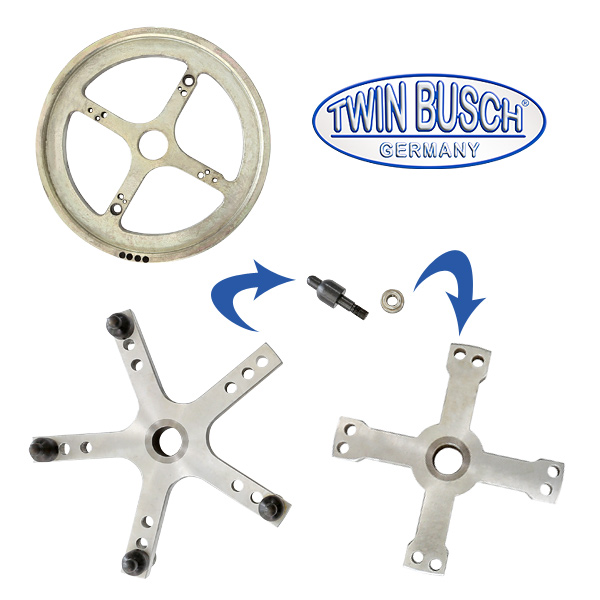 [TWF-50T-AD] Jeu de 3 plateaux de centrage à brides pour TWF-50T