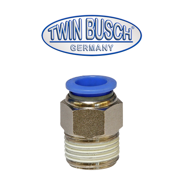 [E-DLZ0006] Straight push-fit connector R 1/2"–12 mm
