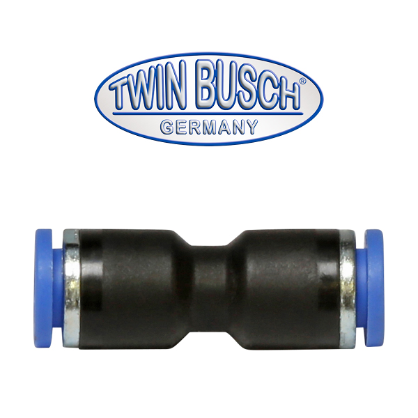 [E-DLZ0007] Straight plug connector, 6 mm–6 mm
