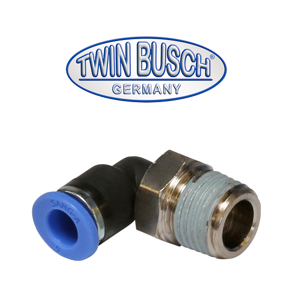 [E-DLZ0018] Angled push-fit connector R 1/4"–6 mm