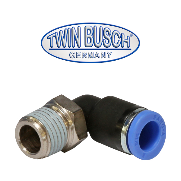 [E-DLZ0019] Angled plug-in connector R 1/4"–8 mm