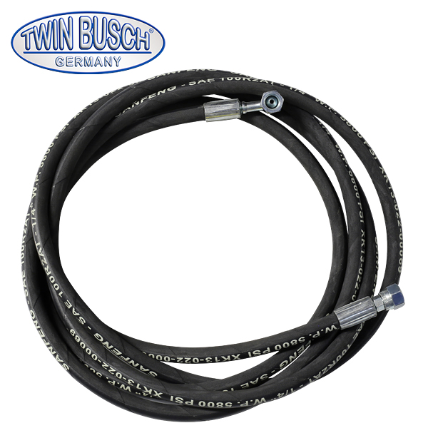 [E-HEB0242] Hydraulic hose TWS3-19, length 4100 mm (90-degree/straight)