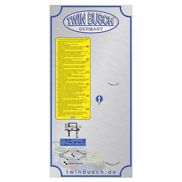 [E-HEB0343] Control box stickers for TW236M, TW242A and TW242G