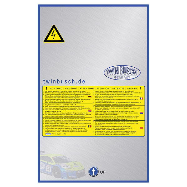 [E-HEB0348] Control box stickers for the TW125M and TW125F