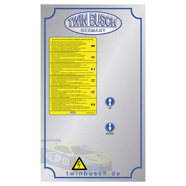 [E-HEB0349] Control box sticker for TWS3-10E