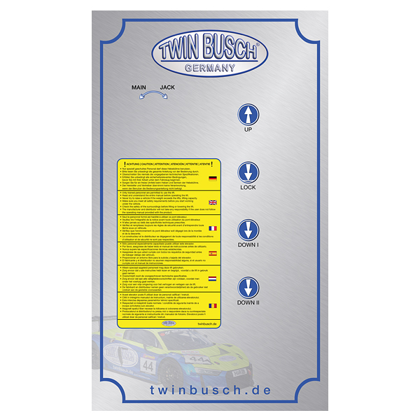 [E-HEB0353] Control box sticker for TWSA-42U-V2