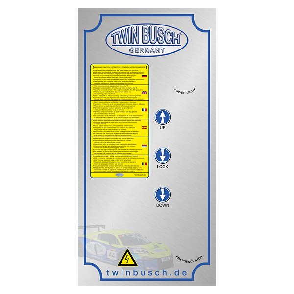[E-HEB0344] Autocollant de boîtier de commande pour TW242A-FZ
