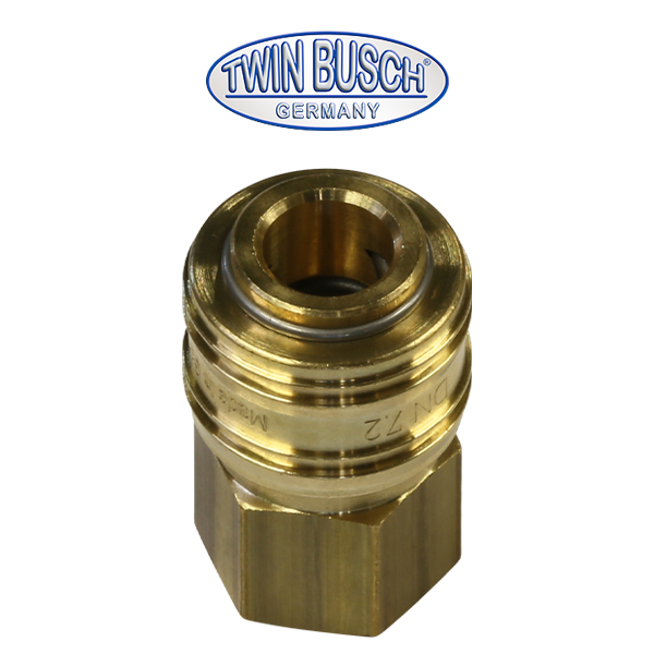 Coupling socket (NW7.2) G 1/4" (female thread), brass