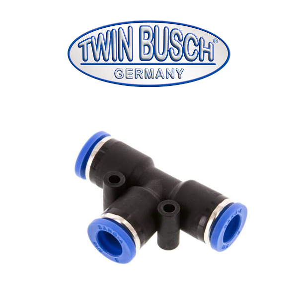 [E-DLZ0011] T-connector, 8 mm–8 mm