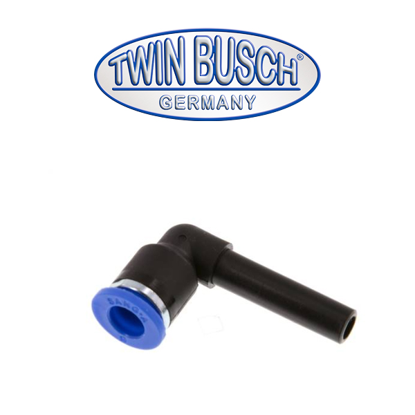 Raccord coudé enfichable, embout enfichable de 6 mm
