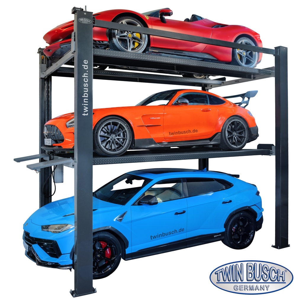 [TW445P-H3-400-G] Triplex car park lift - TW445P-H3-400-G - 3 floors - Twin Busch