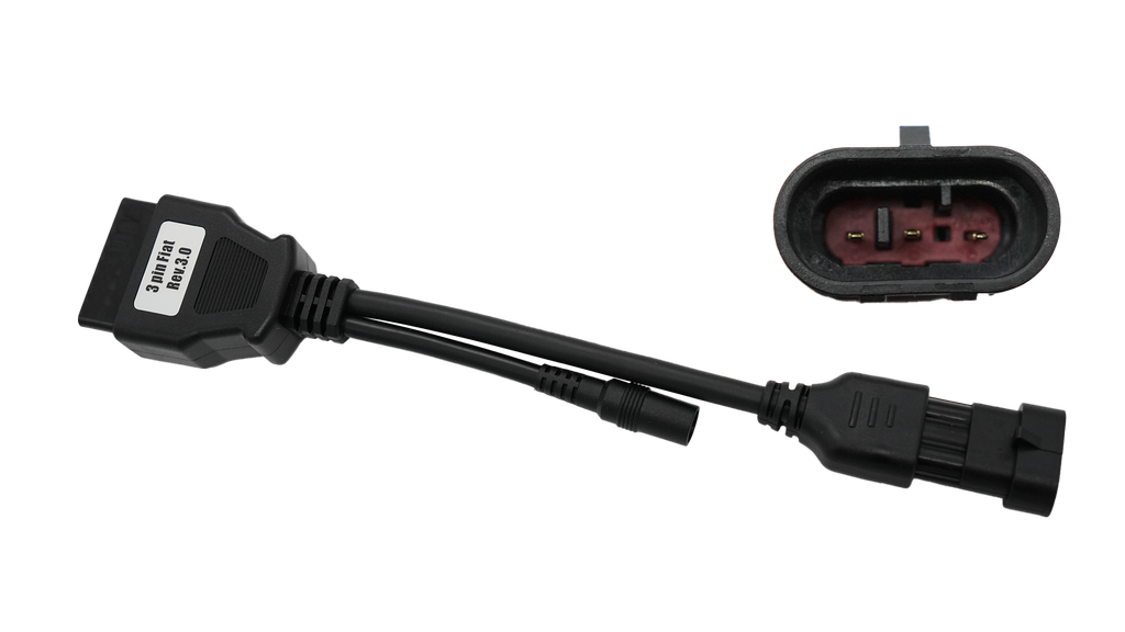 3 pin FIAT, OBD test cable (requires power cable no. 917)
