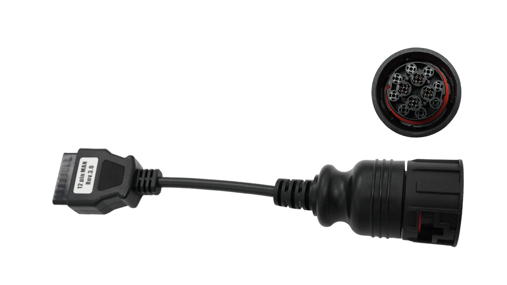 12pin MAN Truck OBD test cable 