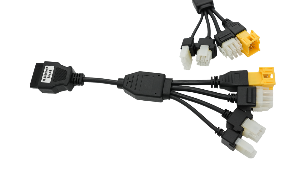 3+6+9 pin ZF OBD test cable 