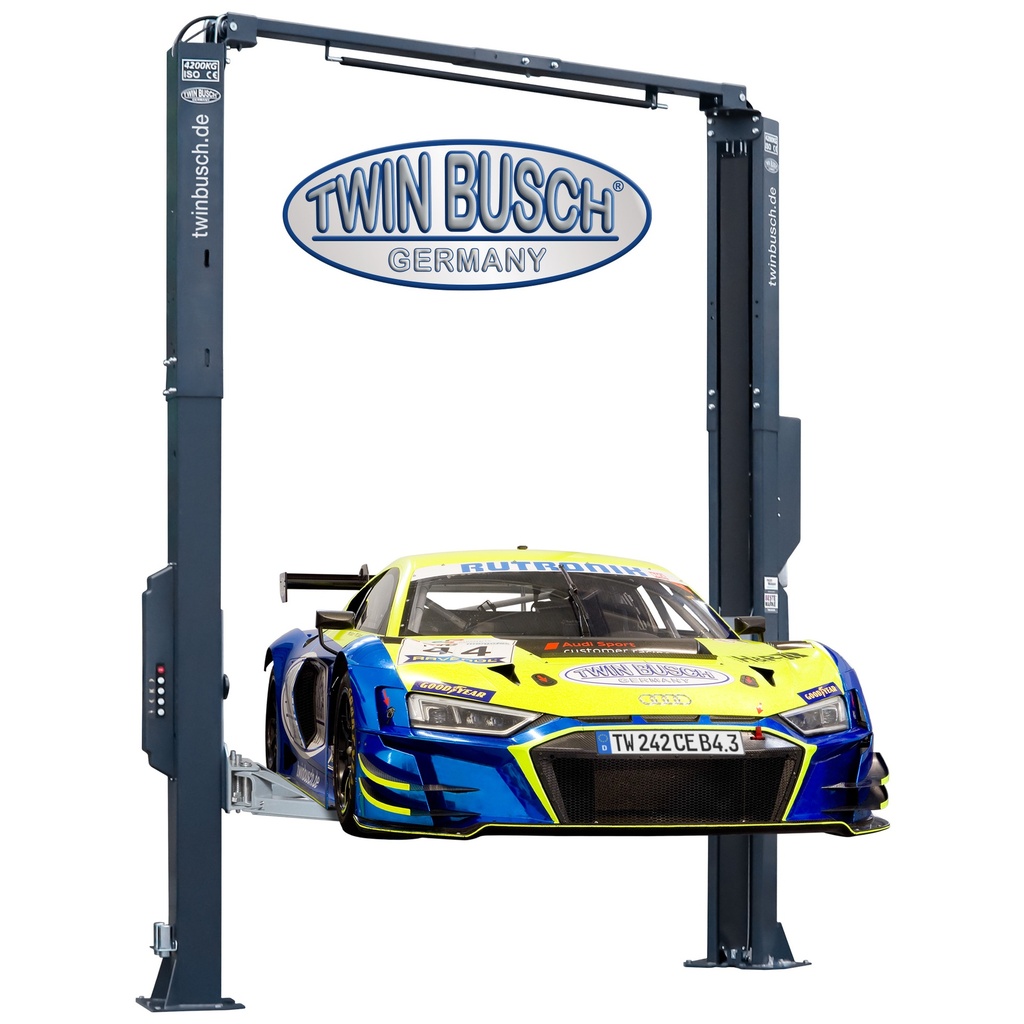 2 post lift - clear floor - Comfort-Line - GREY-Line