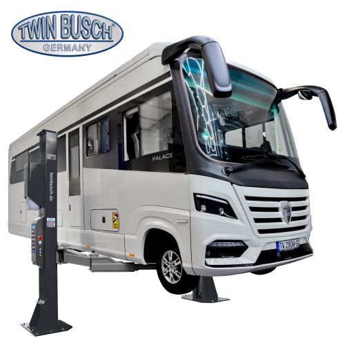 [TW280W-400-G] 8.0 t 2-post lift – wheelchair accessible – HEAVY LINE