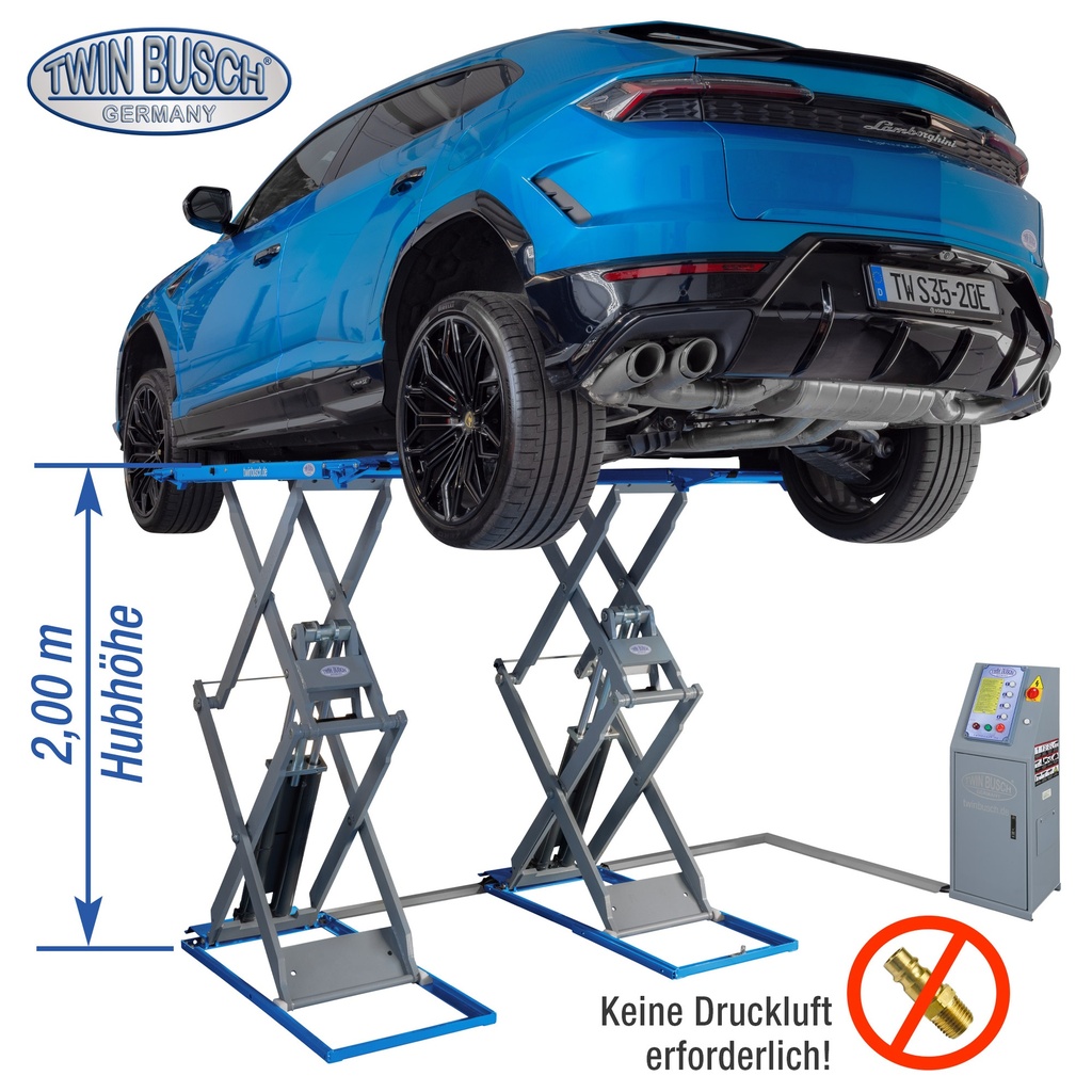 TWS35-20E: Double scissor lift - 3.5 t