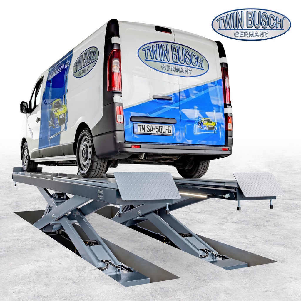 [TWSA-50U-400-G] Piattaforma a forbice - 5,0 T - Sottopavimento - GREY-Line
